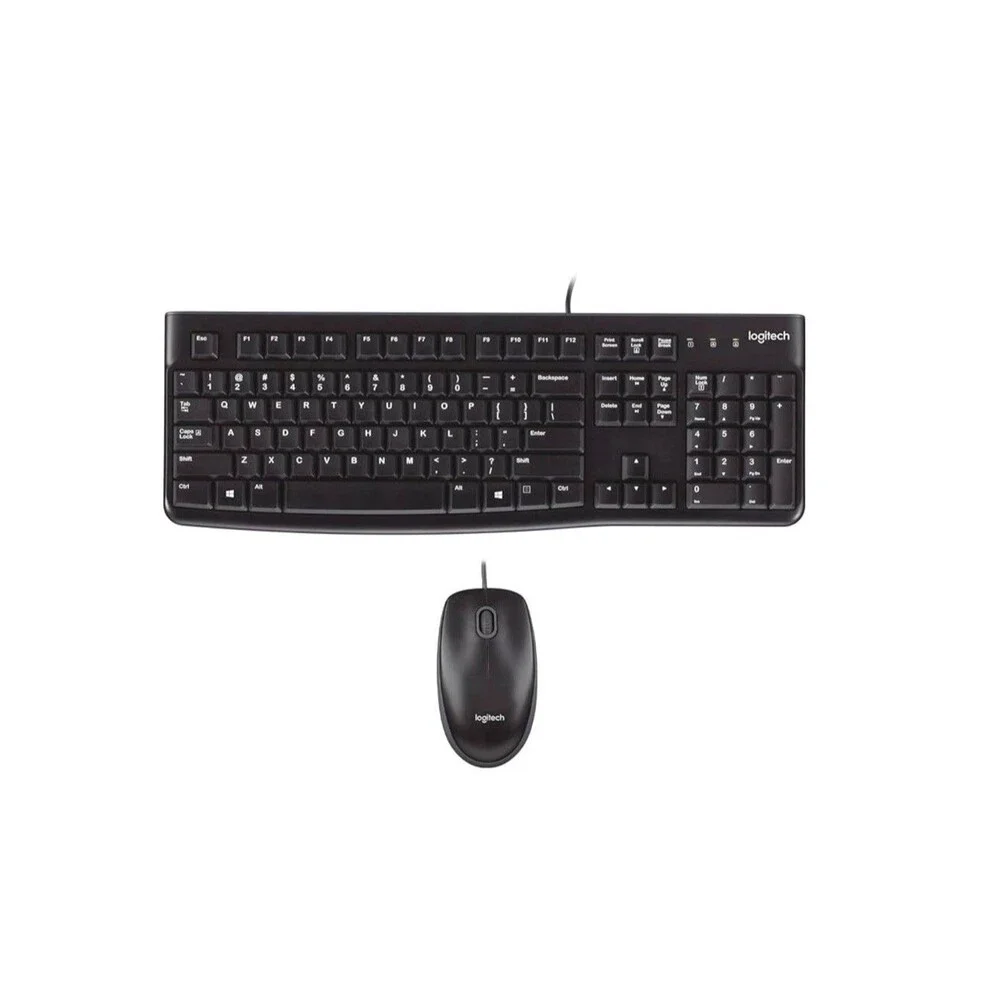 Logitech MK120 Keyboard And Mouse,Plug And Play USB Combo